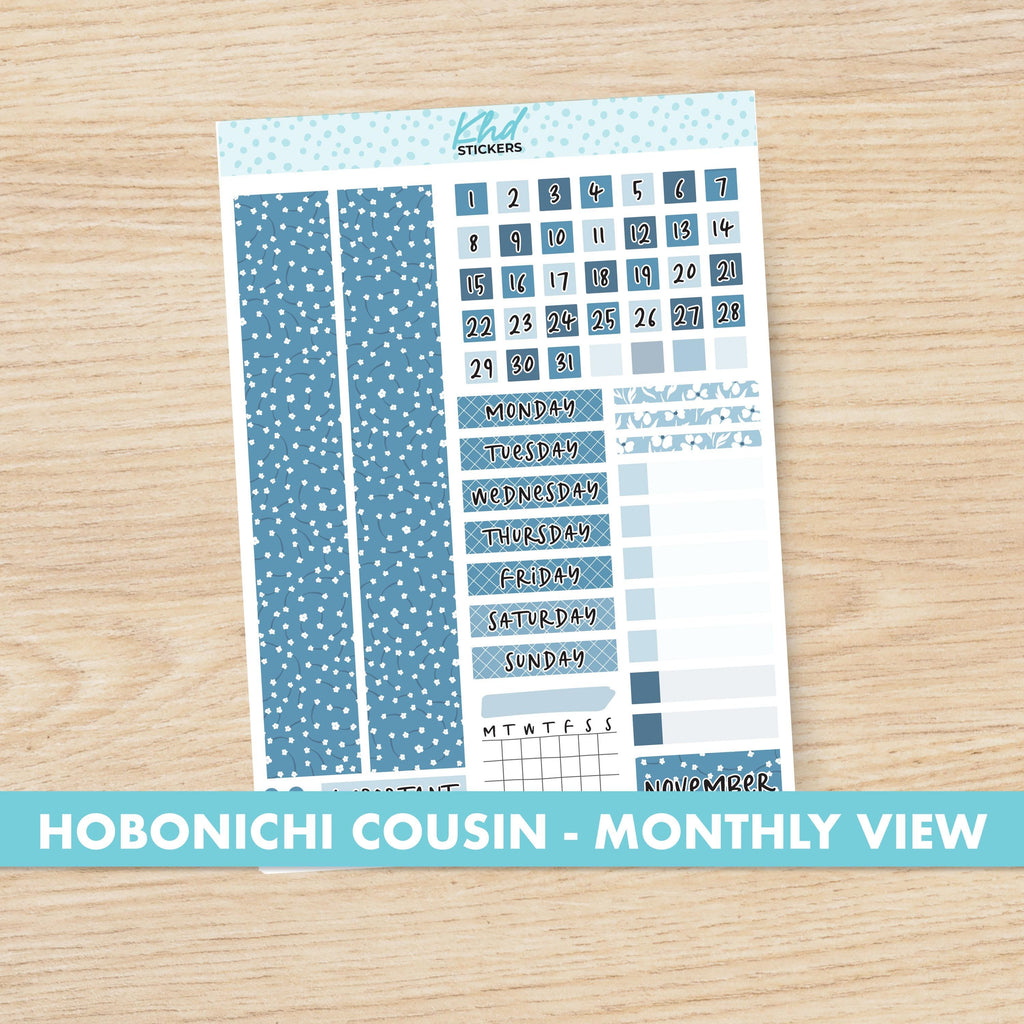 the hobonich cousin - month - by - month planner stickers