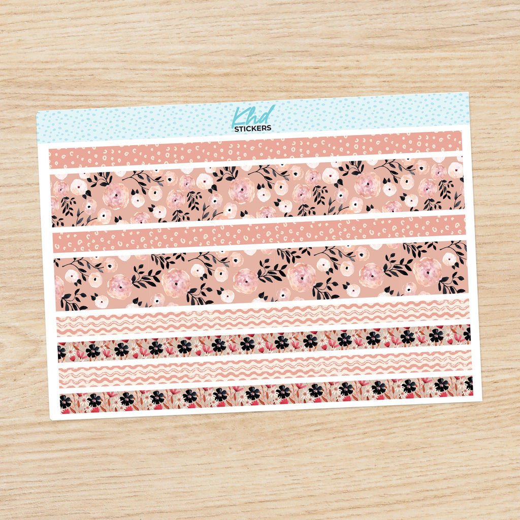 Floral Decorative Washi Strip Stickers