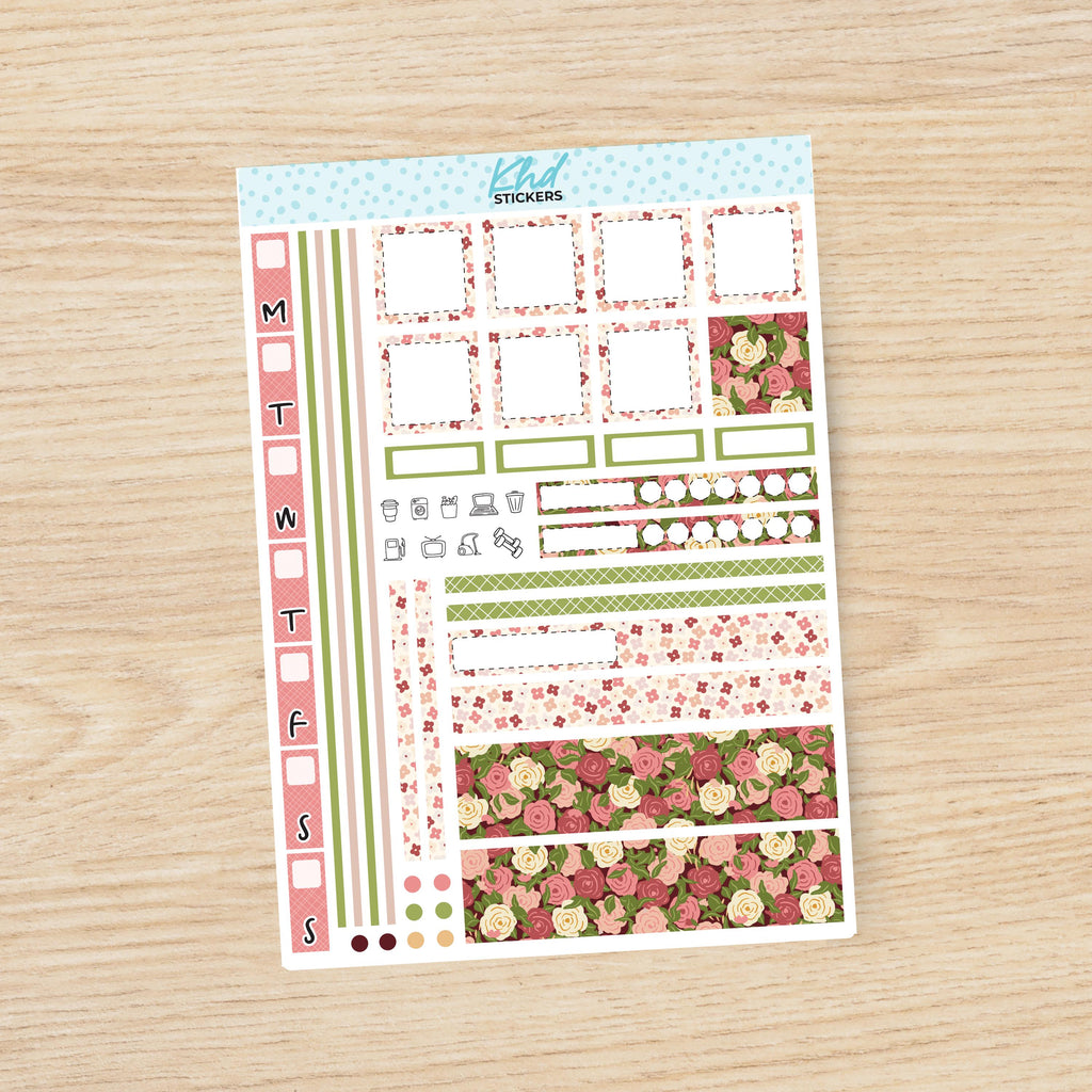 Country Meadow Sticker kit to fit Hobonichi Weeks