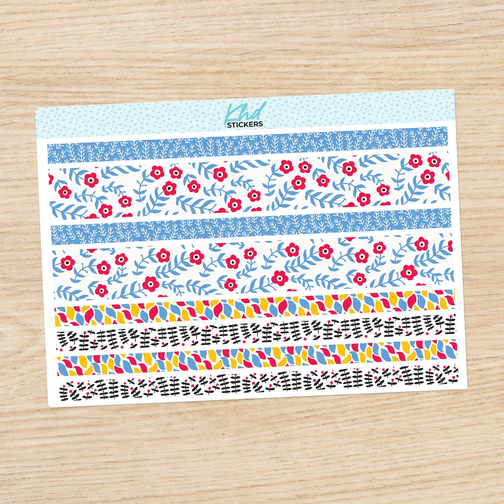 Up North Decorative Washi Strip Stickers