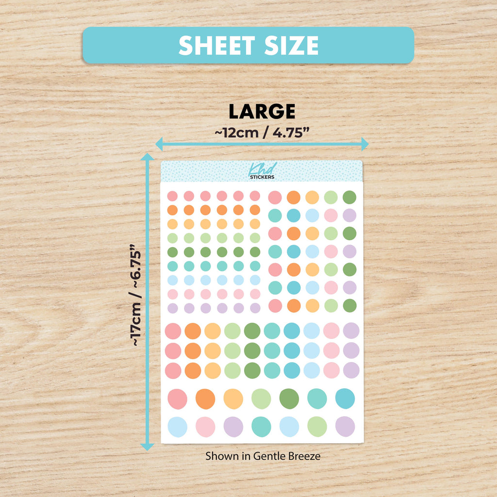 TRANSPARENT Dot Stickers Sampler