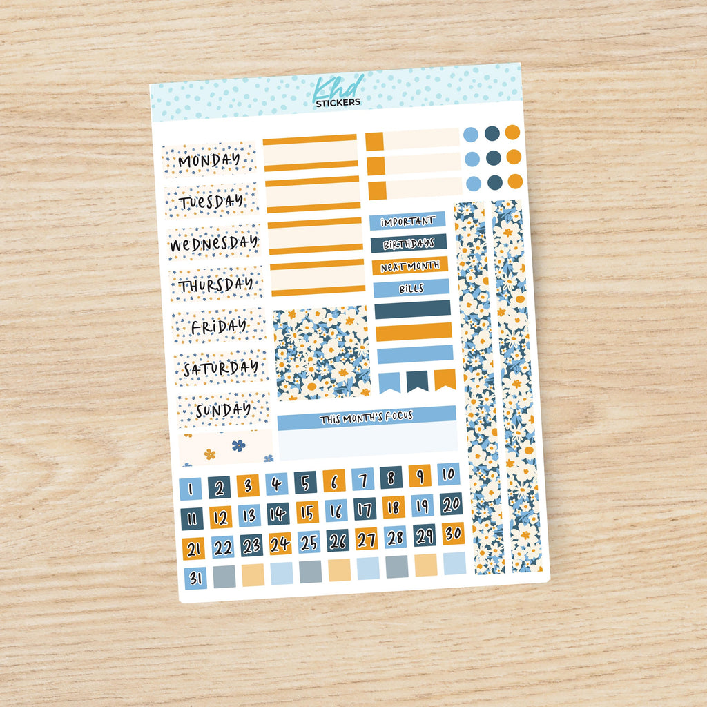 a sticker sheet with a variety of stickers on it