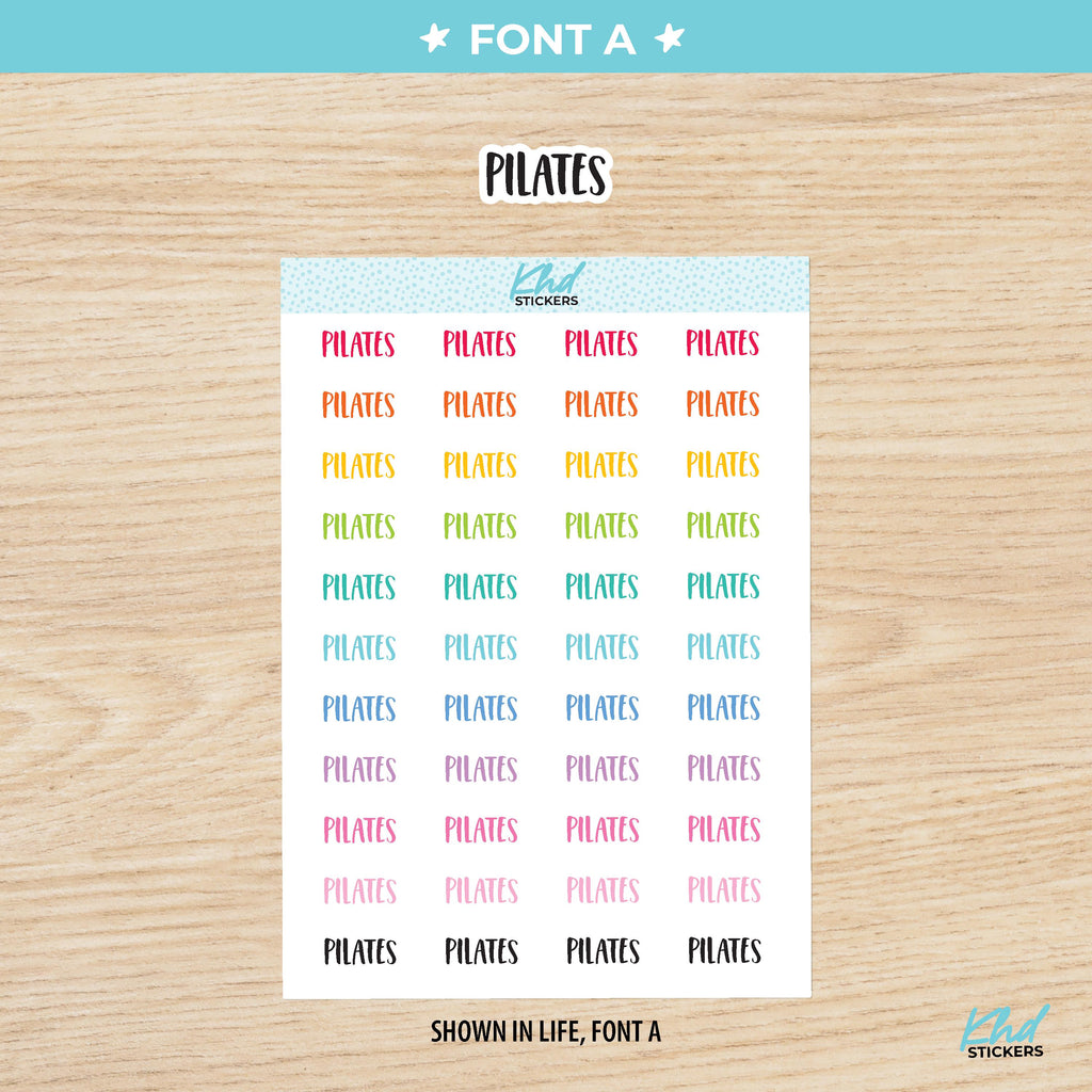 Pilates Planner Stickers