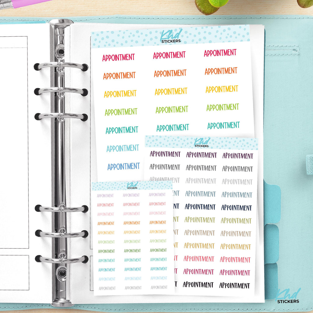 Appointments Planner Stickers