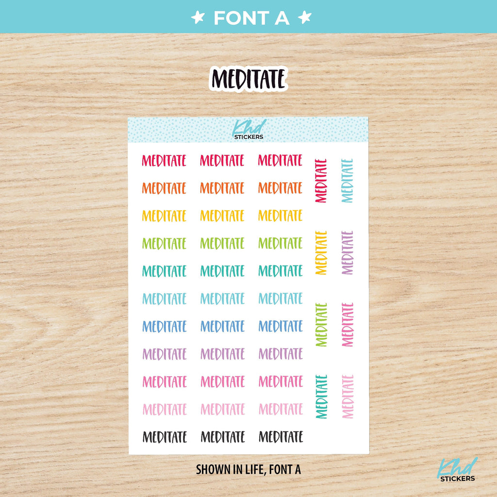 Mediate Planner Stickers