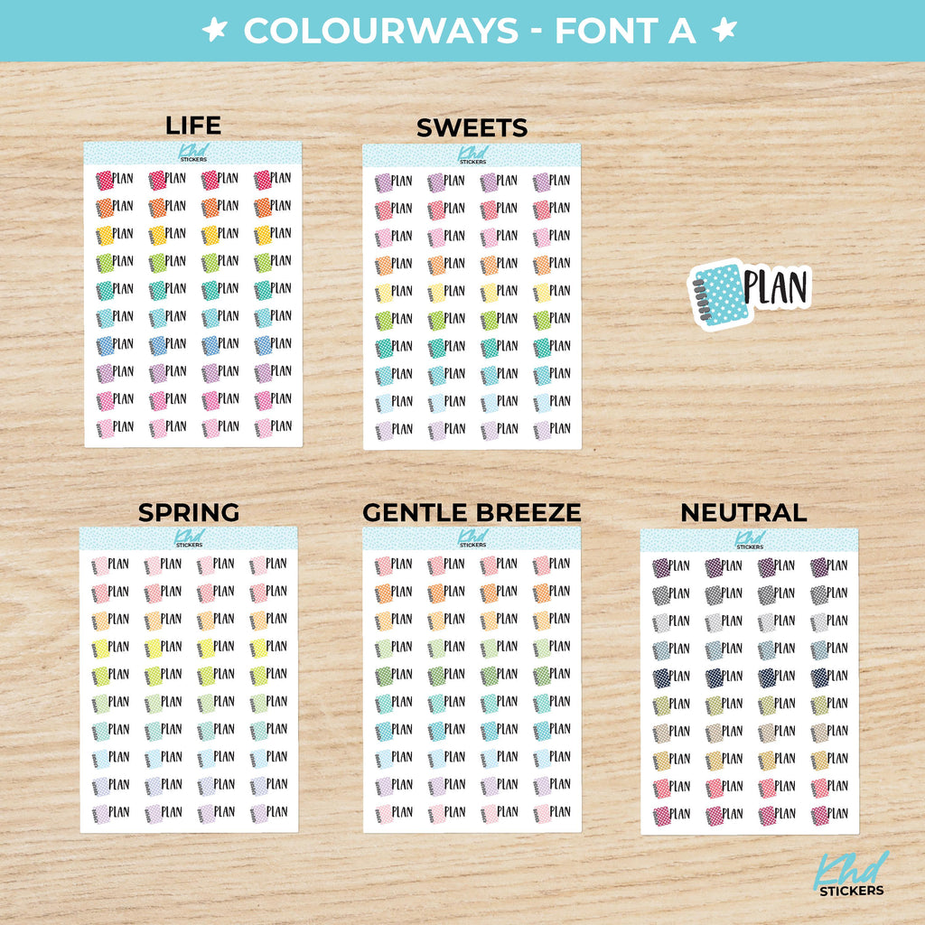 Plan Planner Stickers