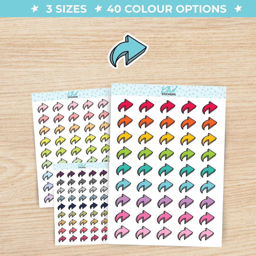 Small or Large Arrows Planner Stickers Small