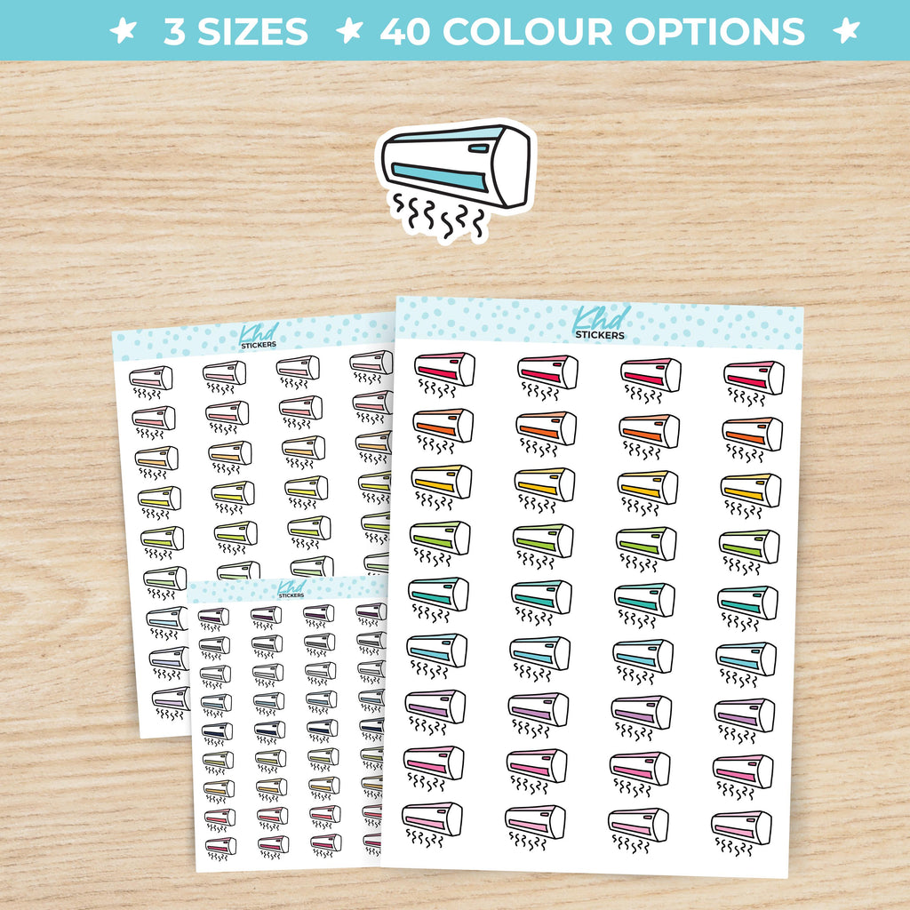 Air Conditioning Planner Stickers Small