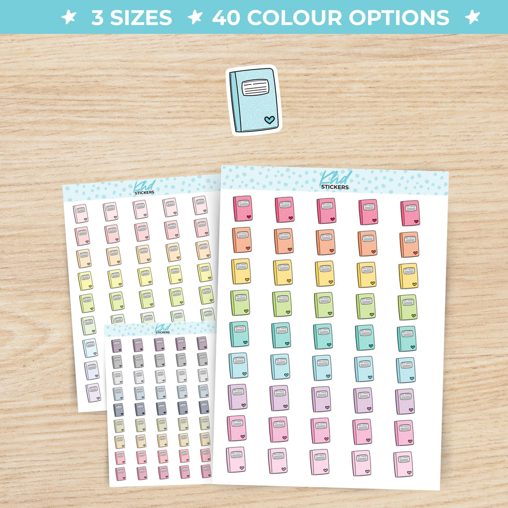 Composition Notebook Icon Stickers Small