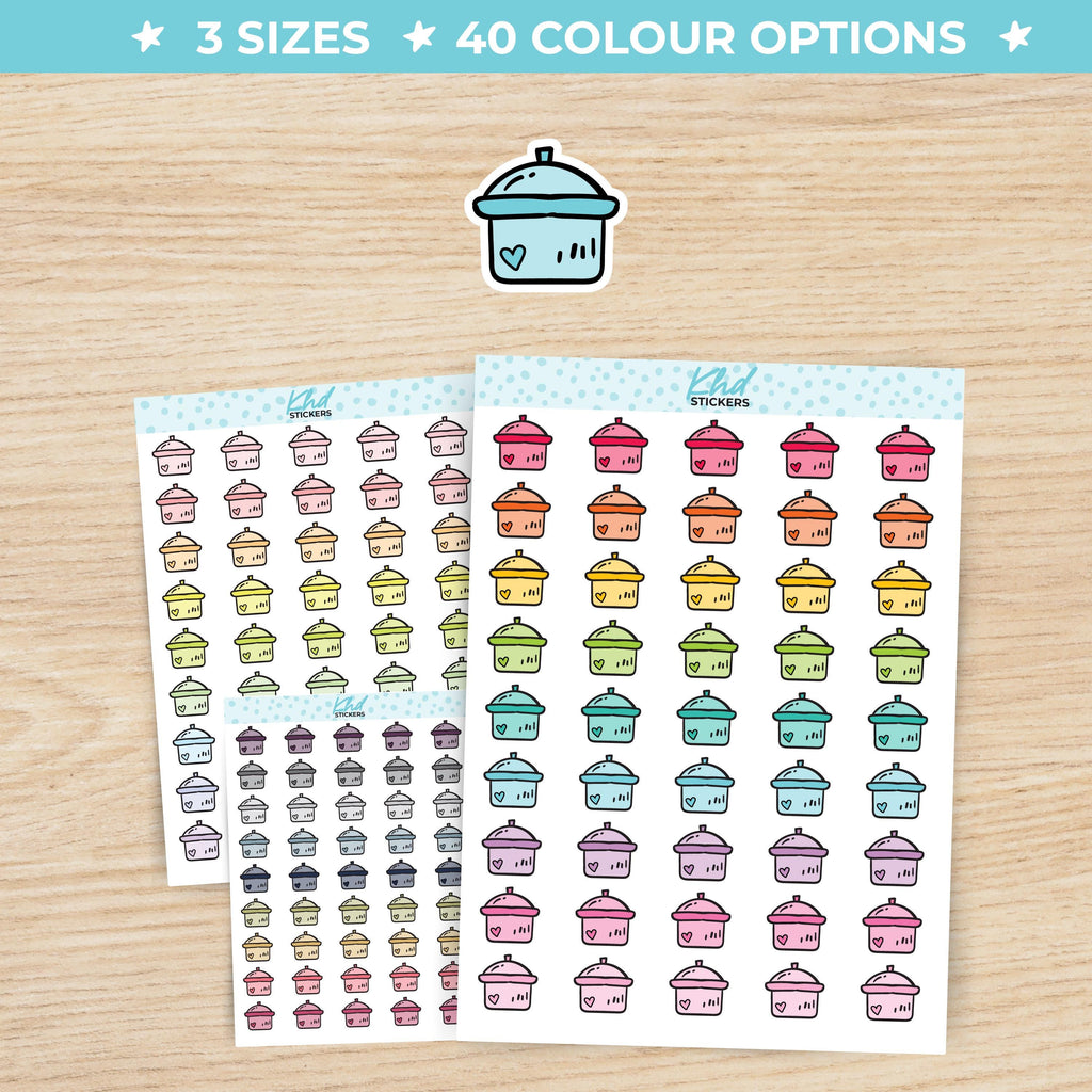 Cooking Pot Icon Stickers