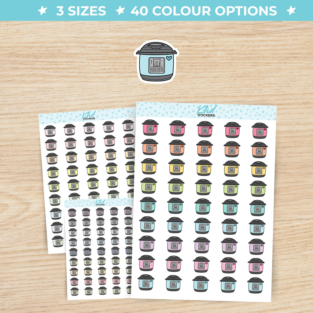 Pressure Cooker / Slow Cooker Icon Stickers Small