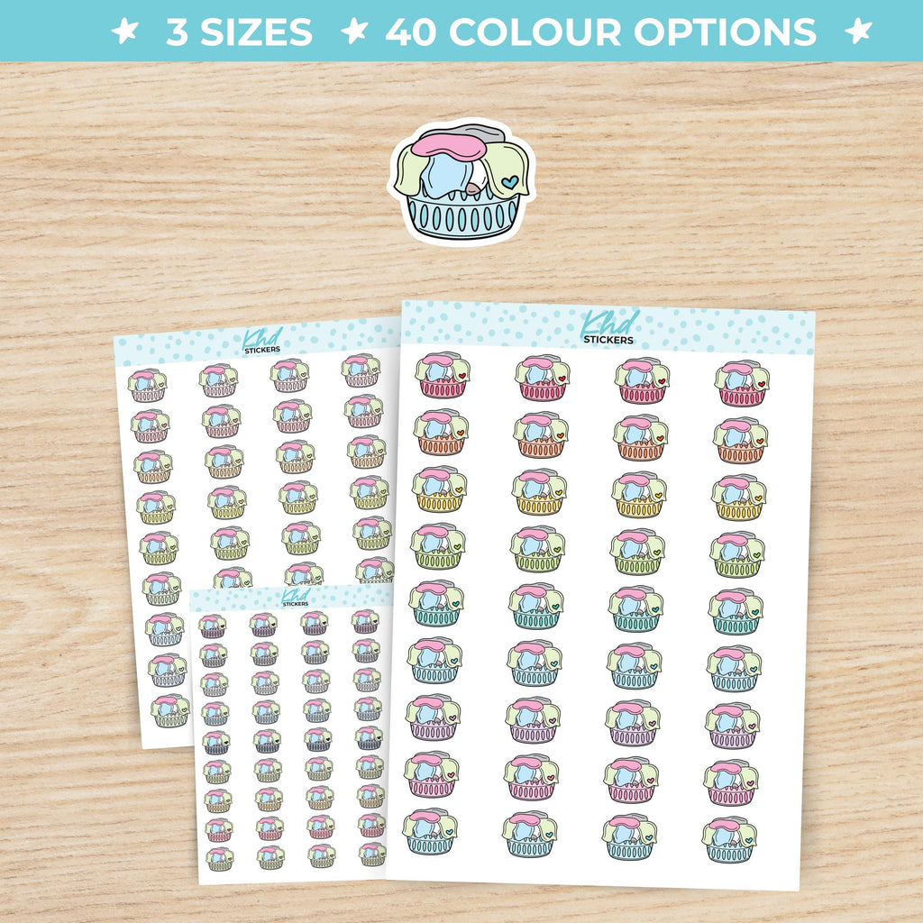 Laundry Basket Icon Stickers Small