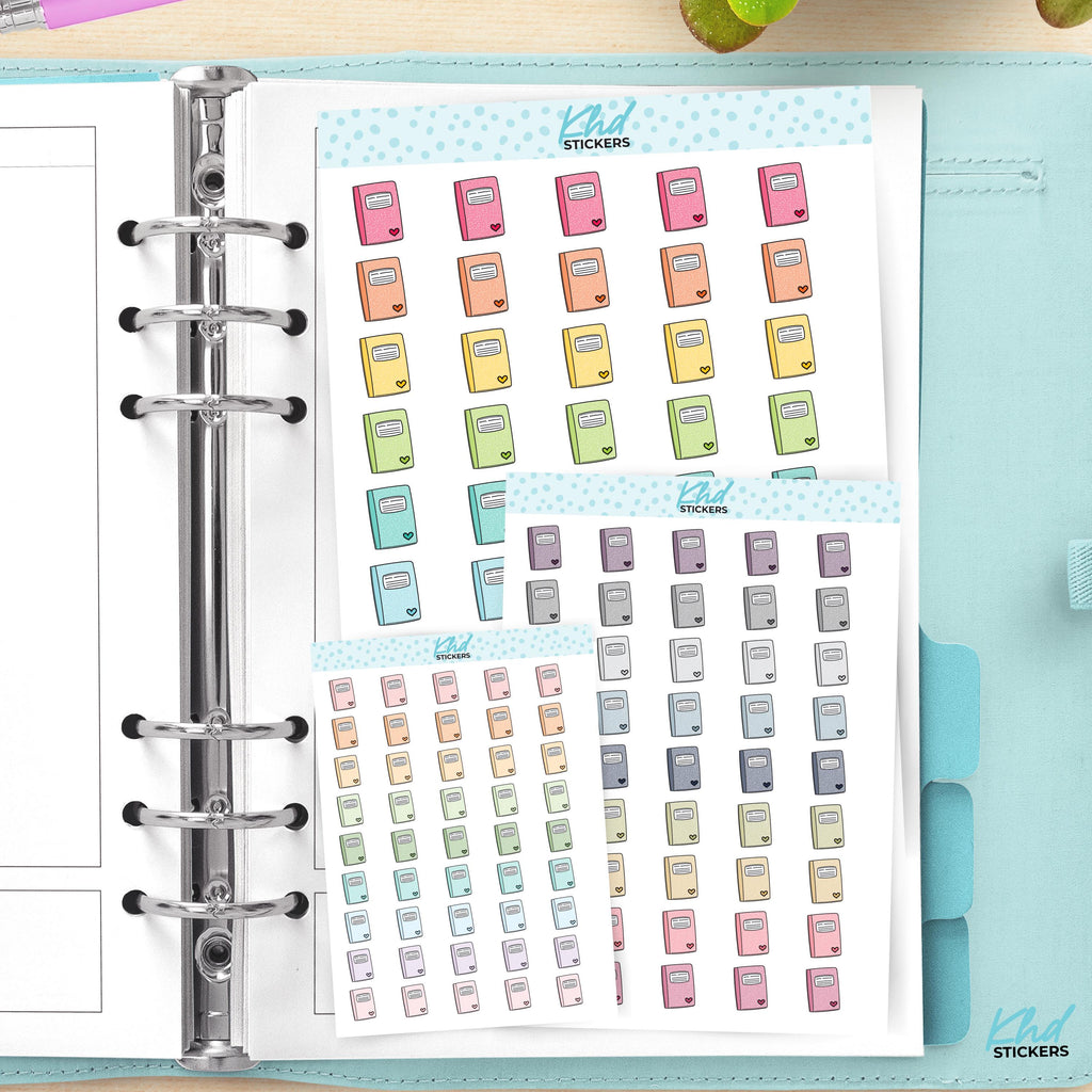 Composition Notebook Icon Stickers