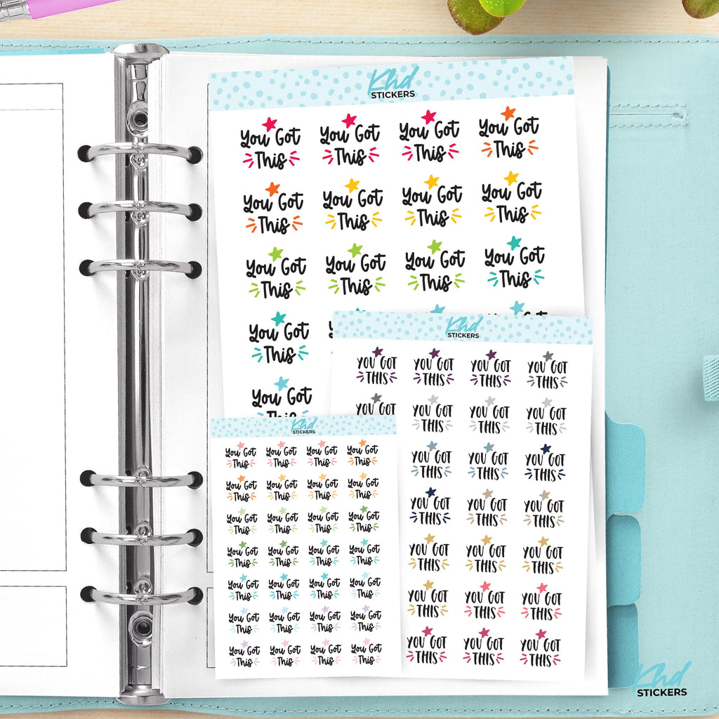 You Got This Planner Stickers