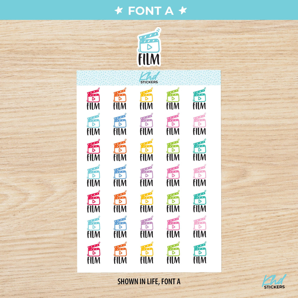 Film Planner Stickers