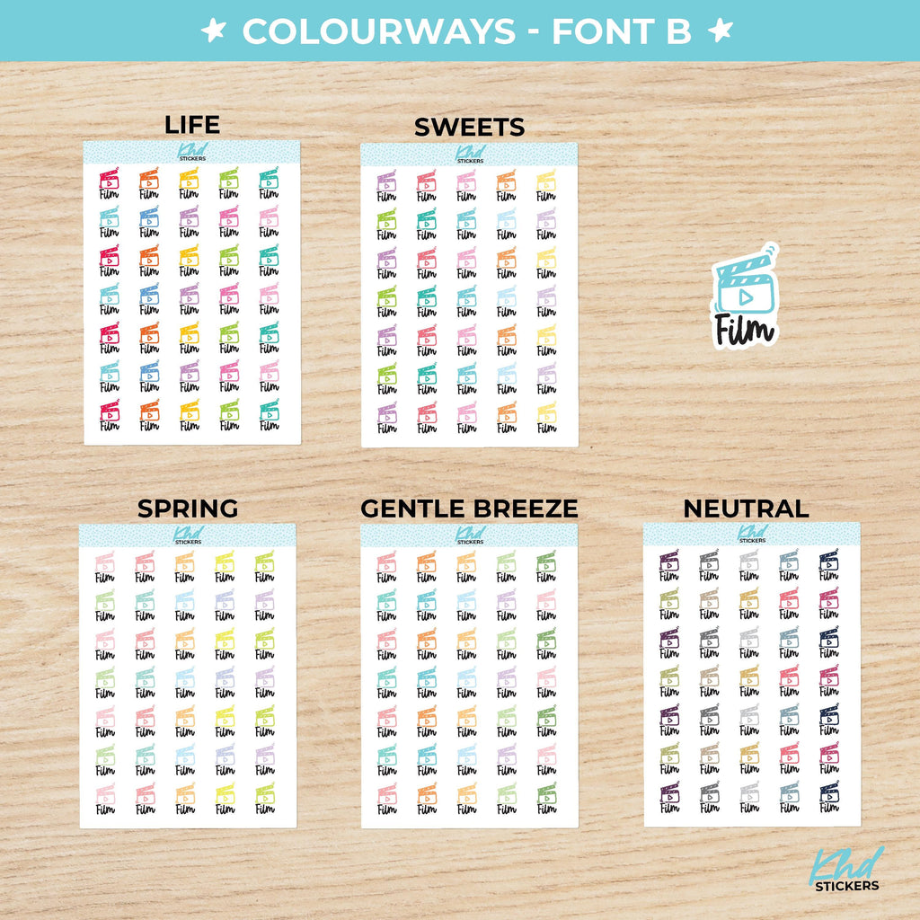 Film Planner Stickers