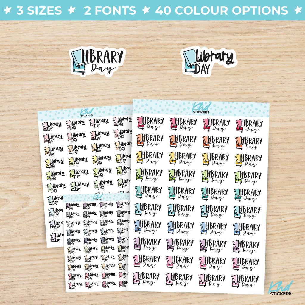 Library Day Stickers Small