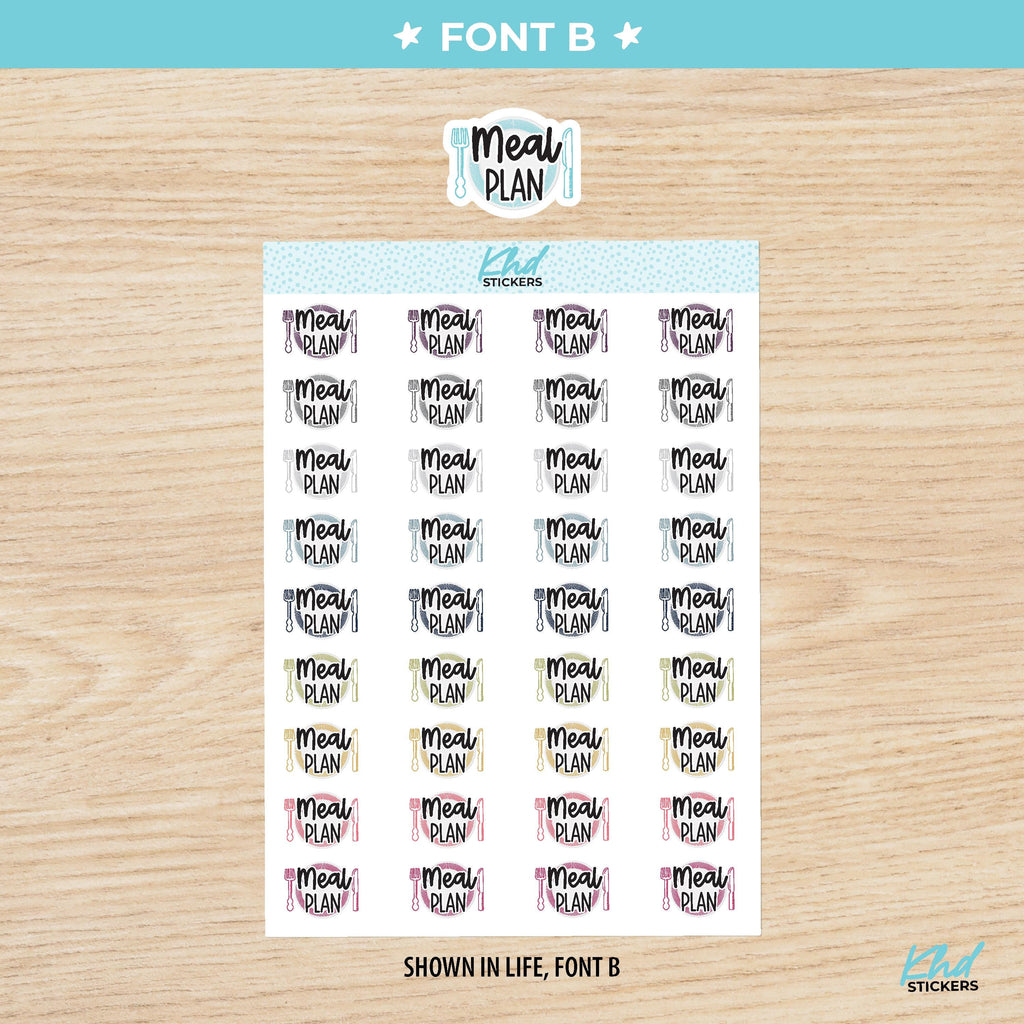 Meal Plan Stickers