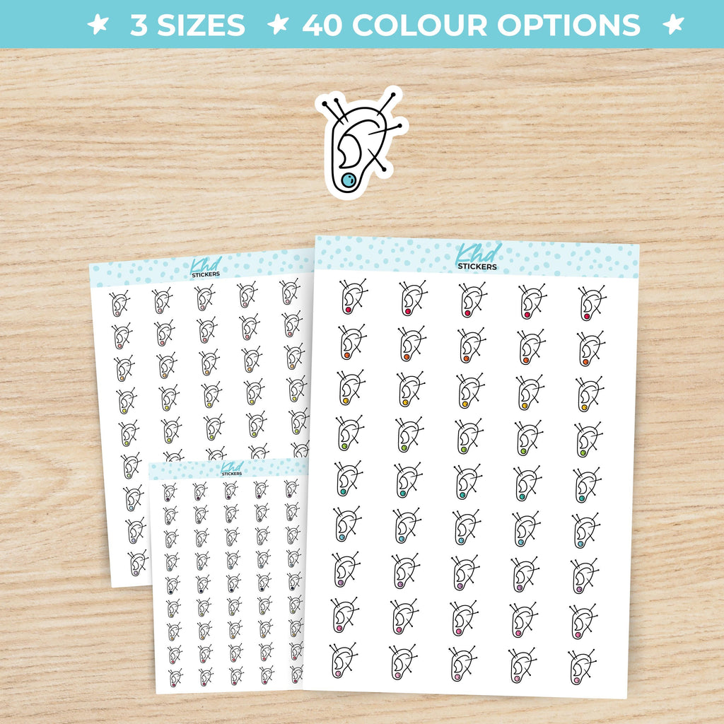 Ear Acupuncture Planner Stickers Small