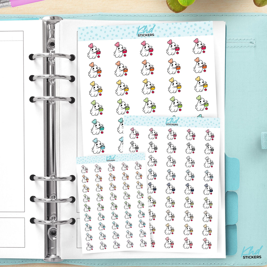 Ghost Cooking Planner Stickers