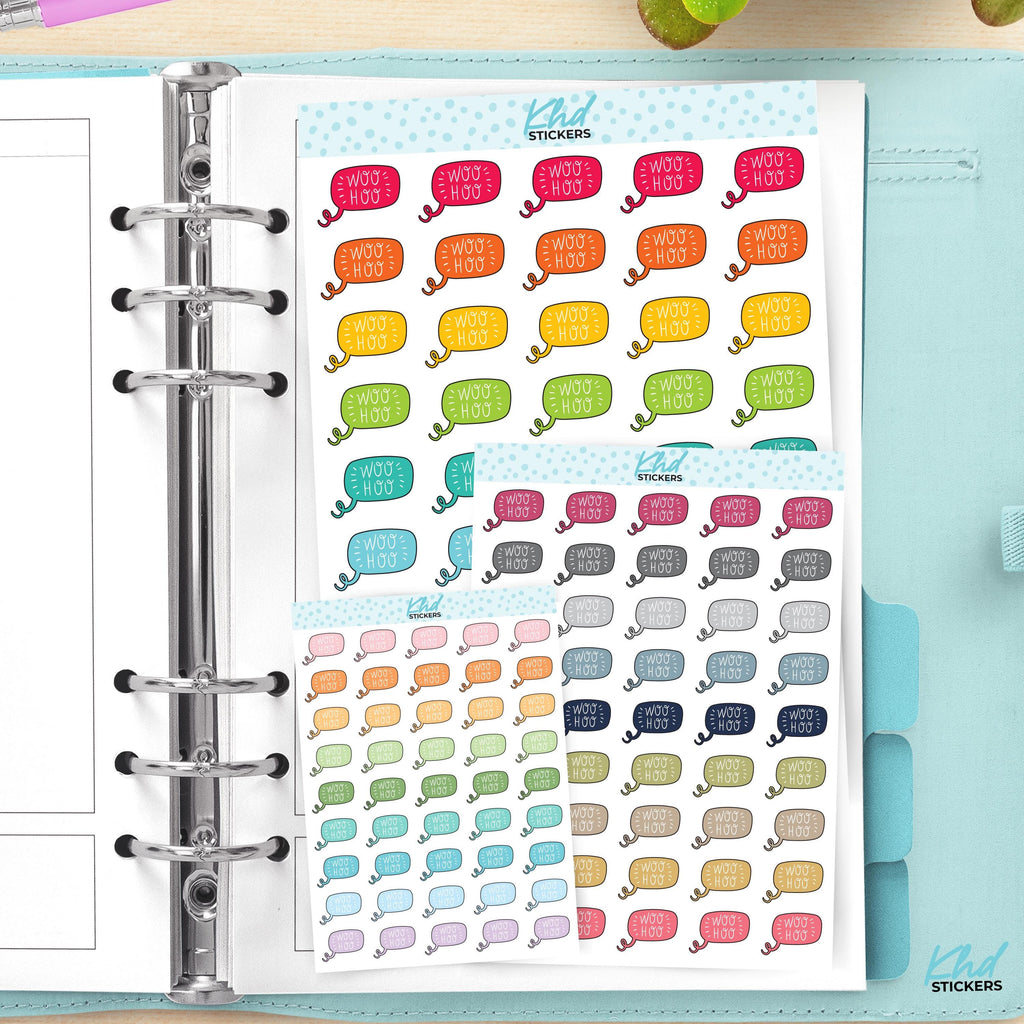 Woo Hoo Planner Stickers