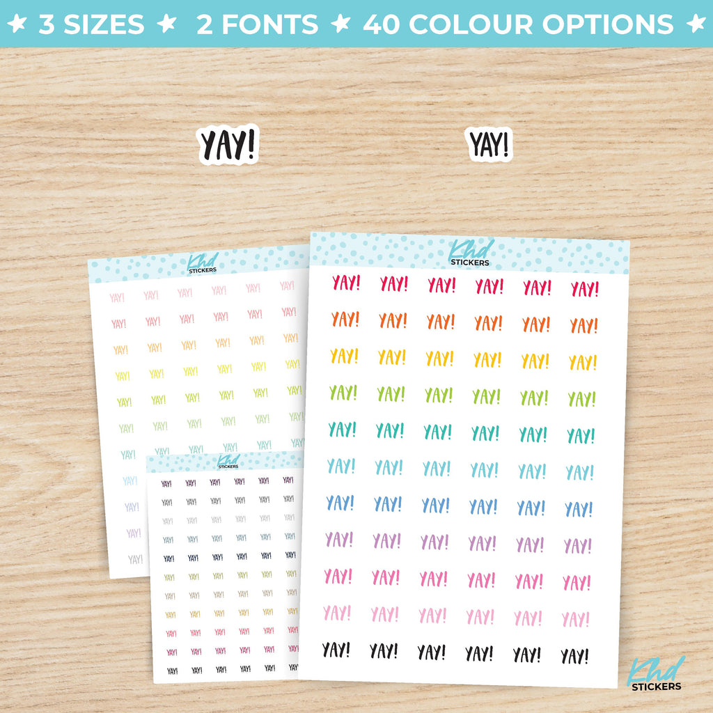 Yay! Planner Stickers