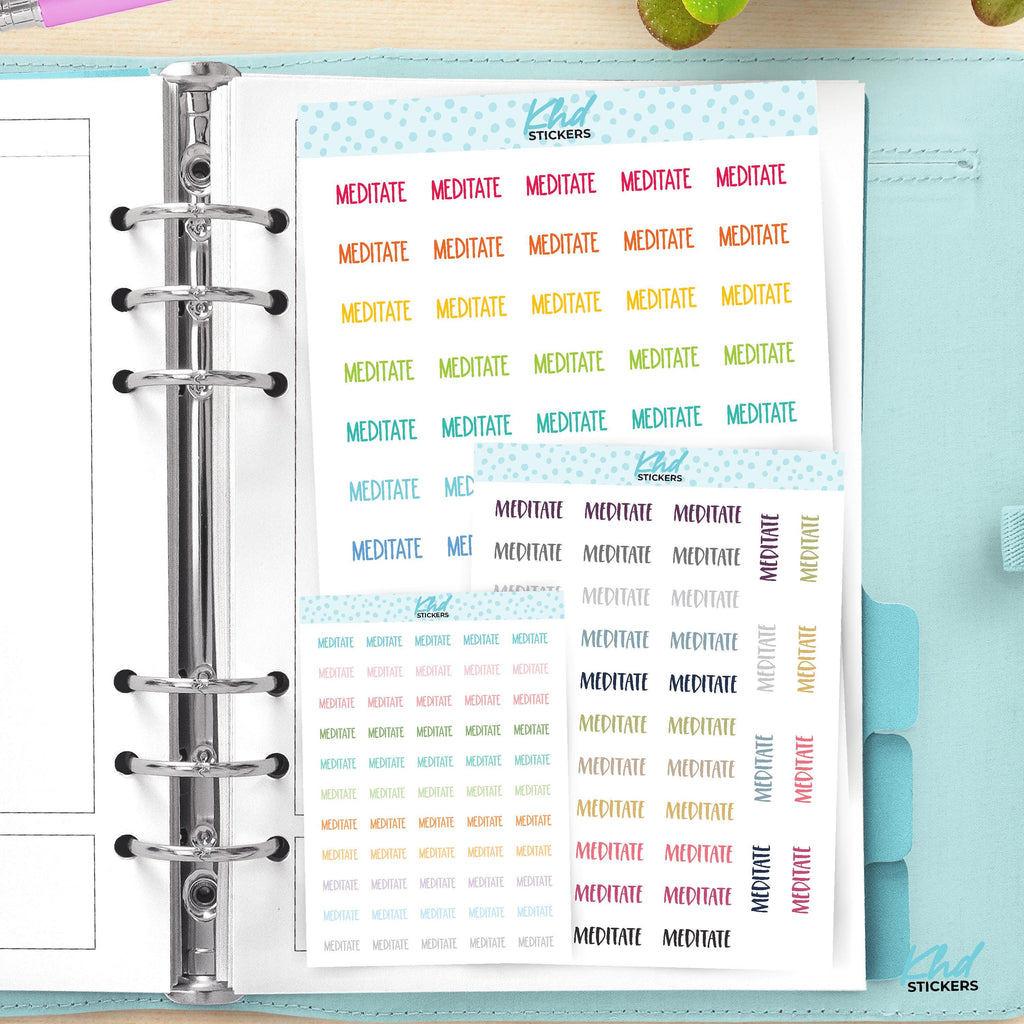 Mediate Planner Stickers