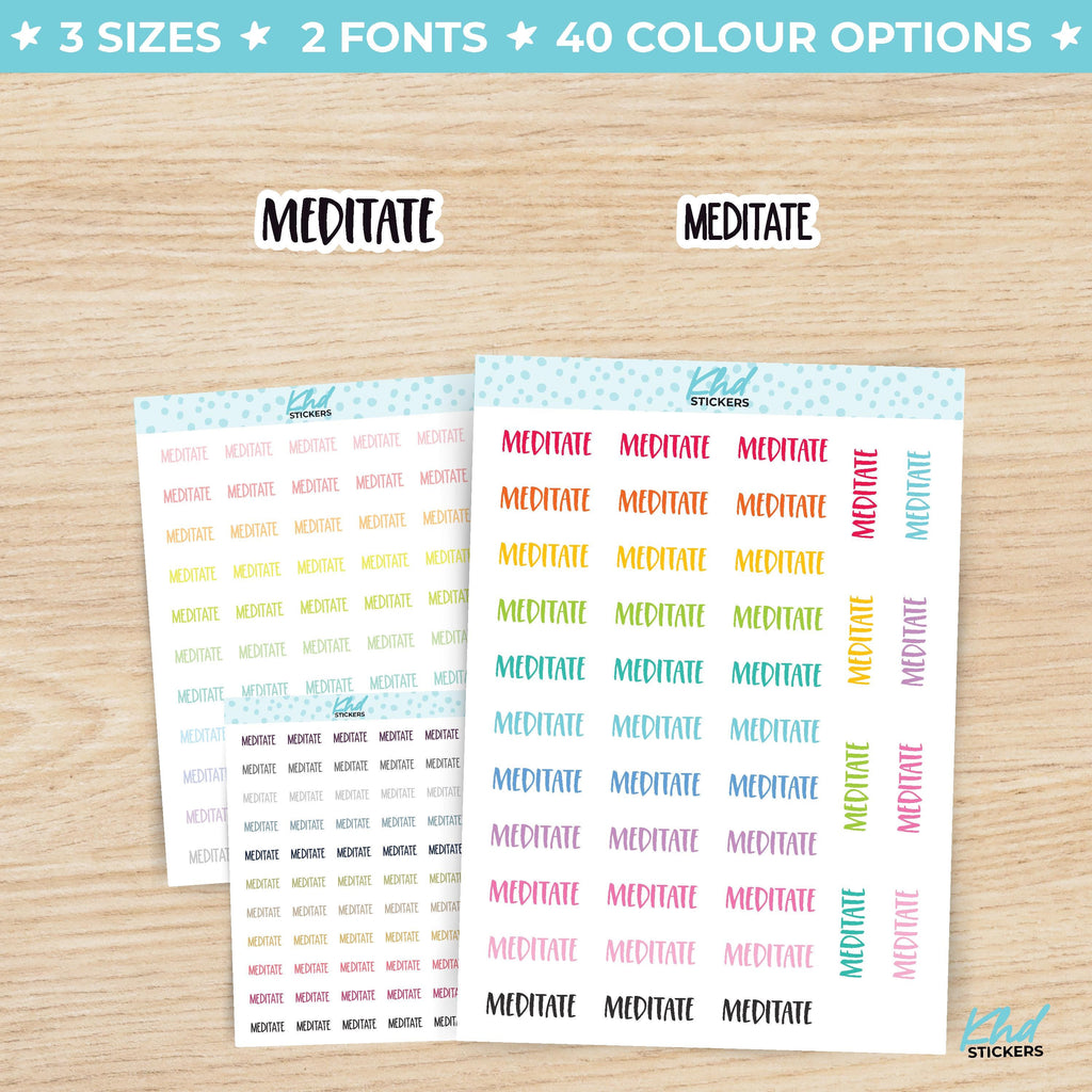 Mediate Planner Stickers