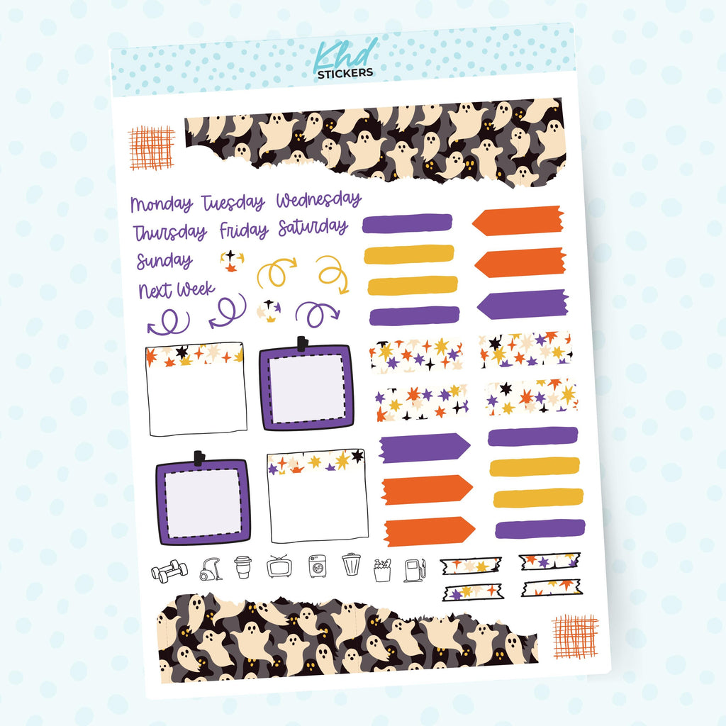 Halloween Journal Weekly Sticker Kit