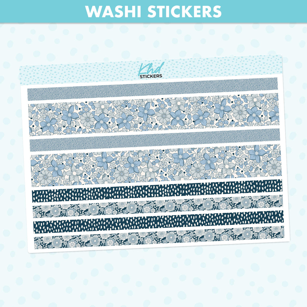 Boho Flower Decorative Washi Strip Stickers