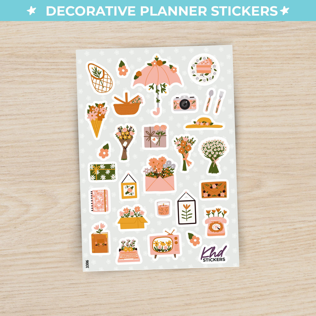 Pretty Flowers Stickers