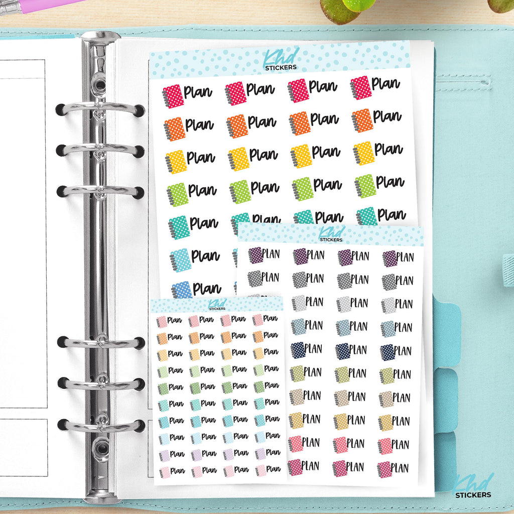 Plan Planner Stickers