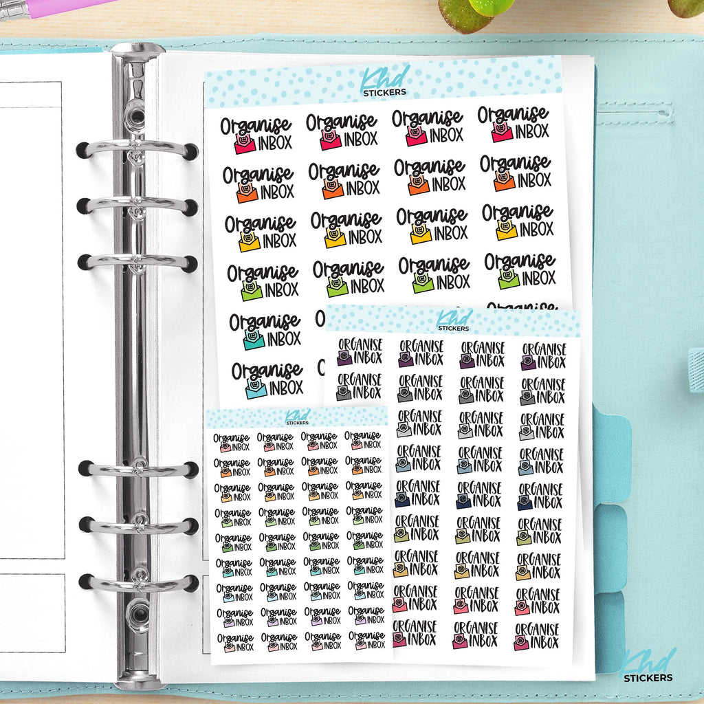 Organise Inbox Planner Stickers