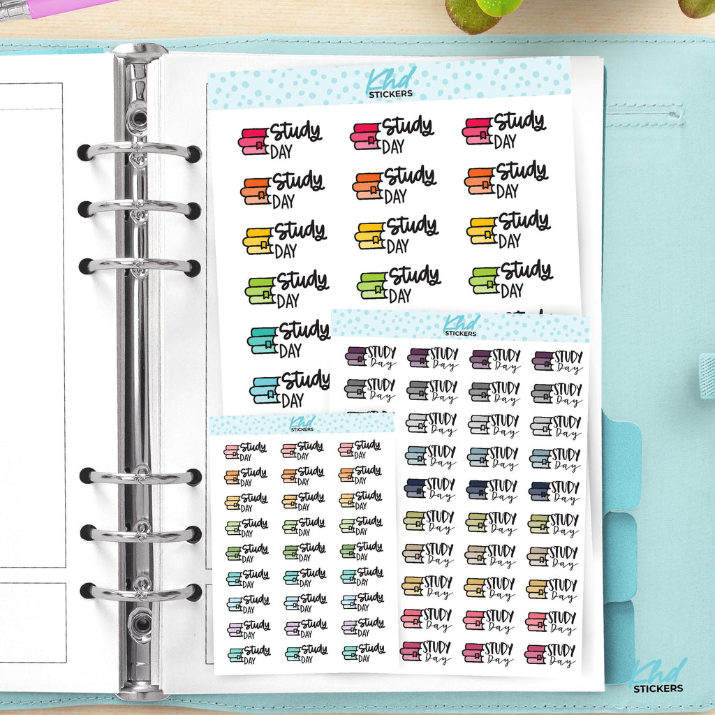 Study Day Planner Stickers