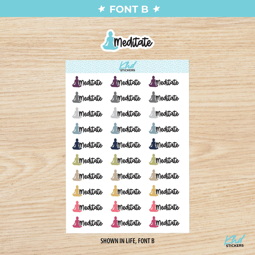 Meditate Stickers