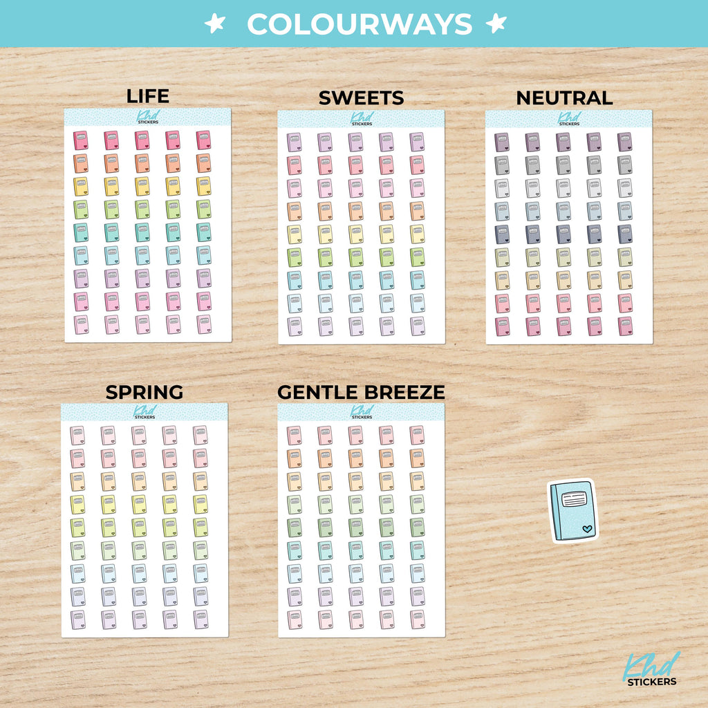 Composition Notebook Icon Stickers