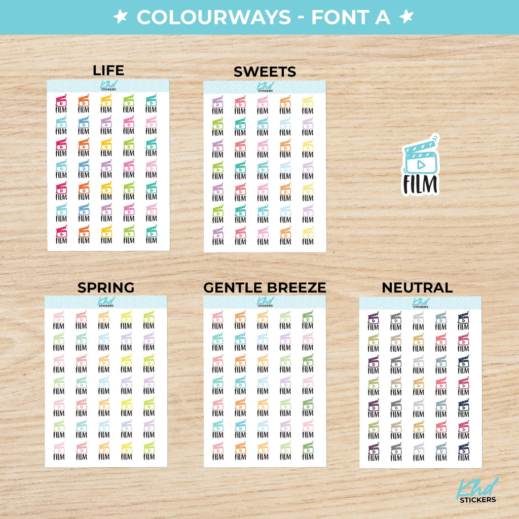 Film Planner Stickers