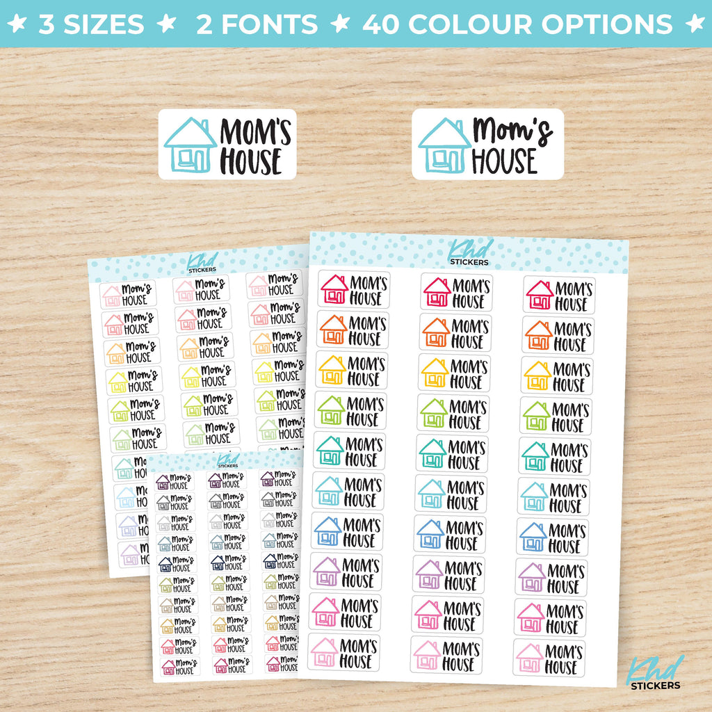 Mom&#39;s House Planner Stickers Small