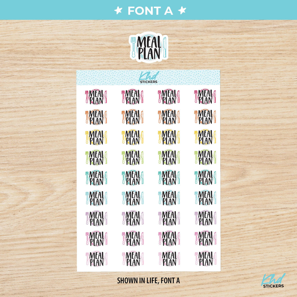 Meal Plan Stickers