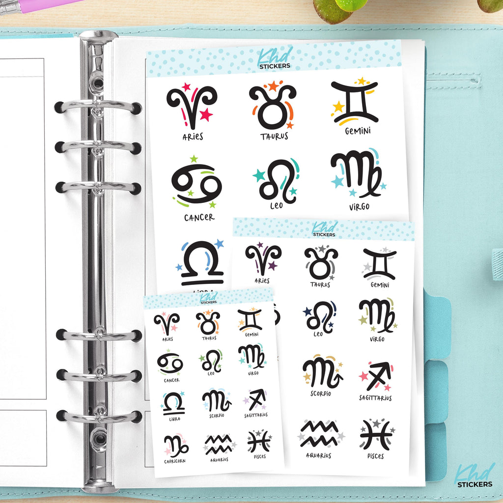 Star Sign Planner Stickers