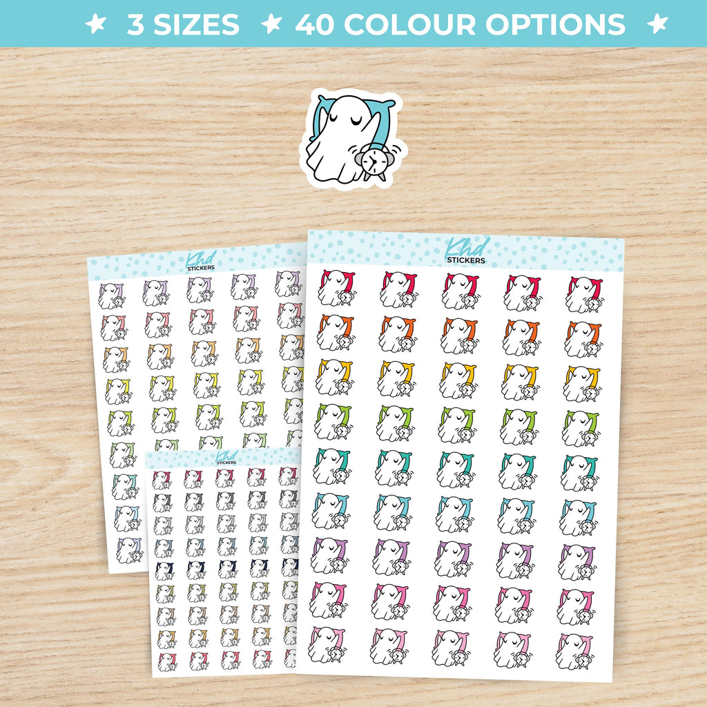 Ghost Sleep & Alarm Planner Stickers Small / LIFE