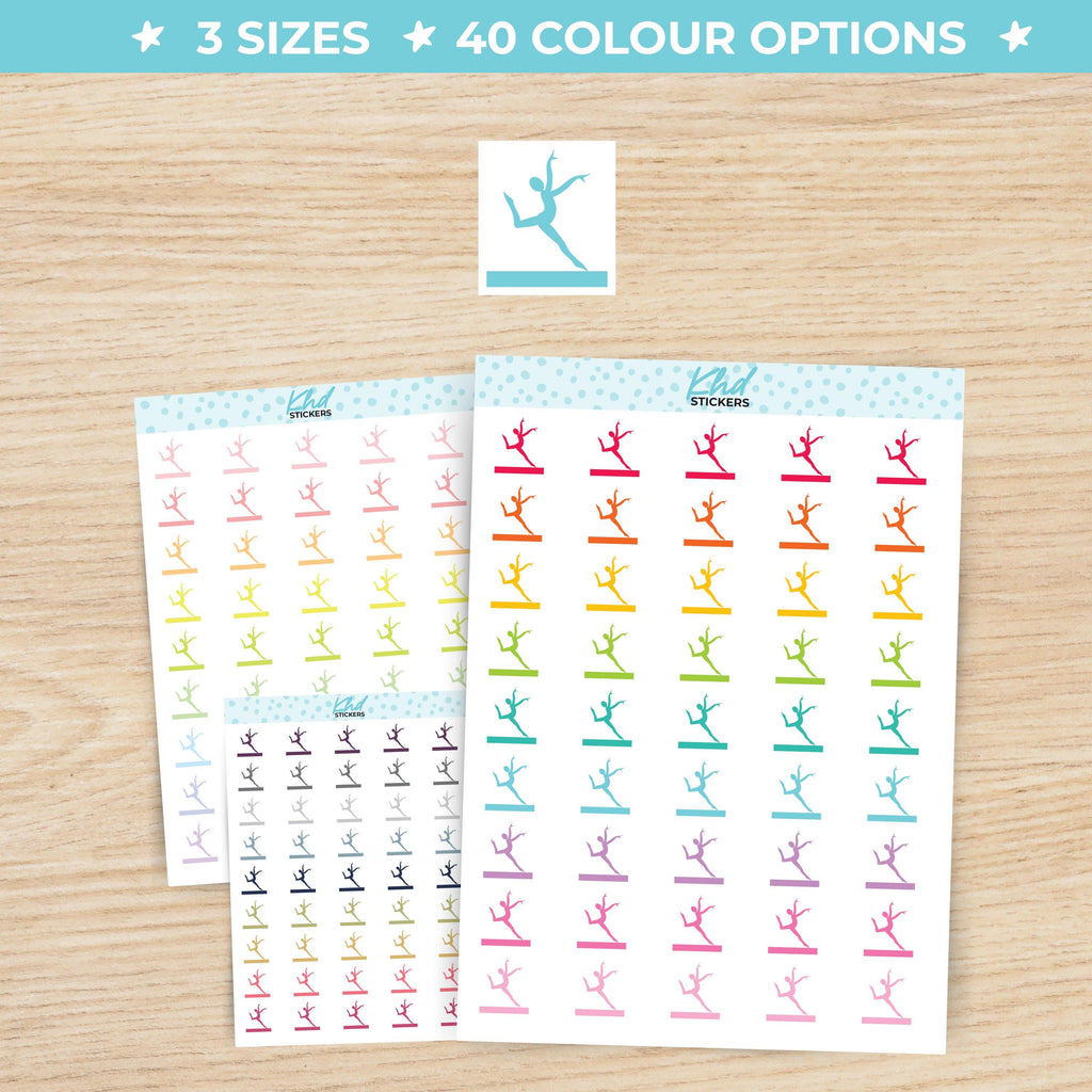 Gymnastics Icon Stickers Small