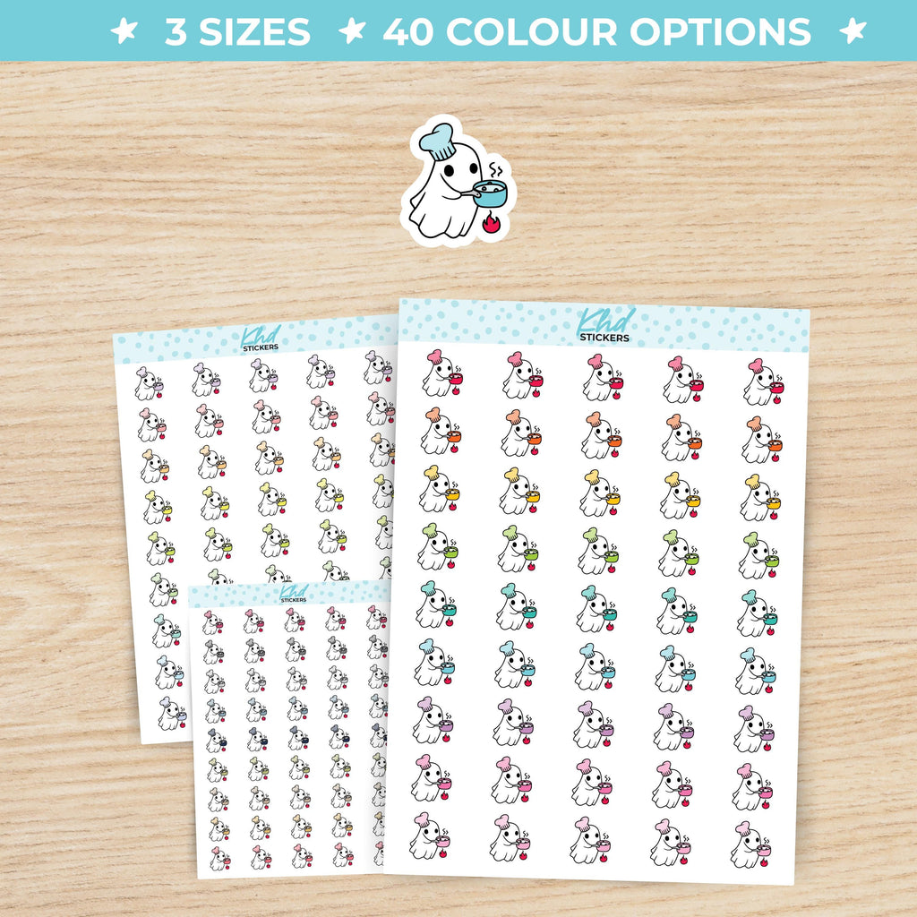 Ghost Cooking Planner Stickers Small