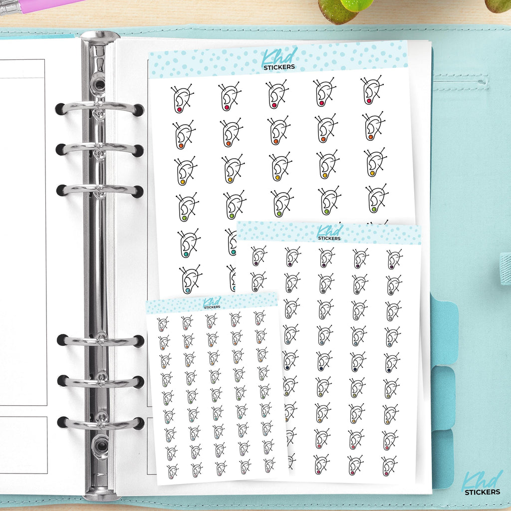 Ear Acupuncture Planner Stickers