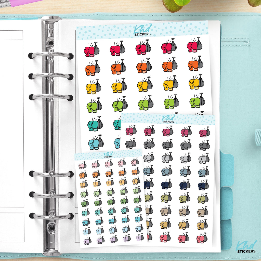 Boxing Planner Stickers