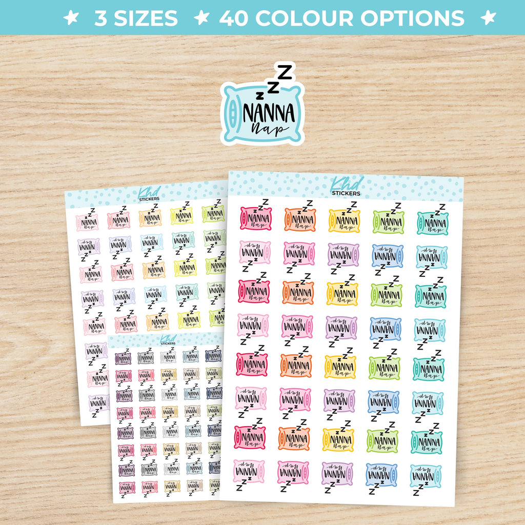 Nanna Nap Stickers Small