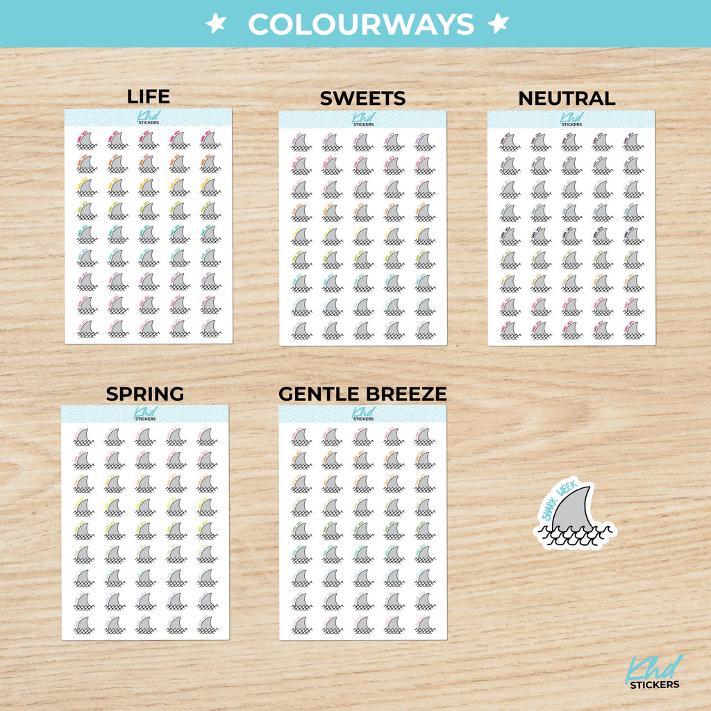 Shark Week Planner Stickers