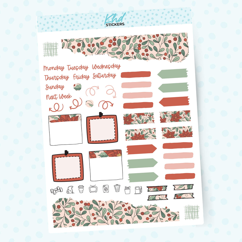 Christmas Love Journal Weekly Sticker Kit