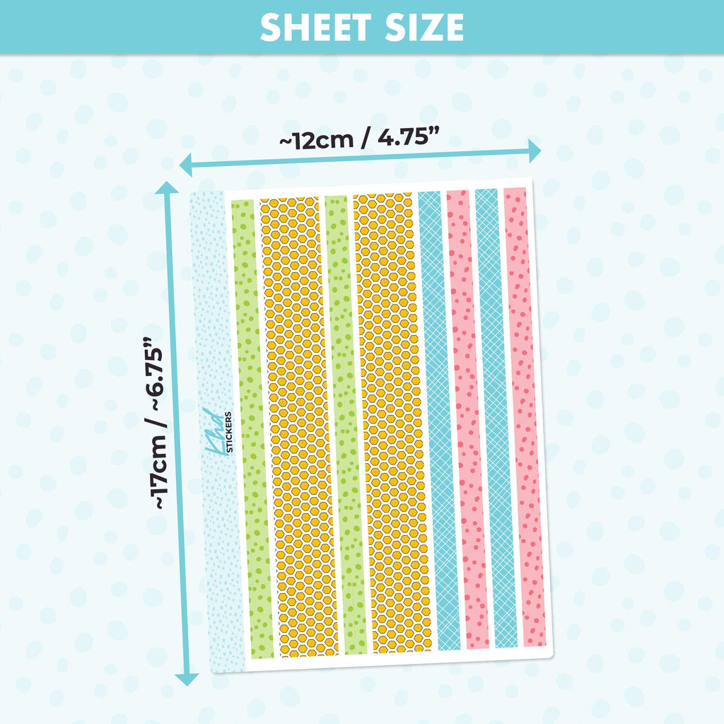 Busy Bee stickers Lime Weekly Planner Sticker Kit