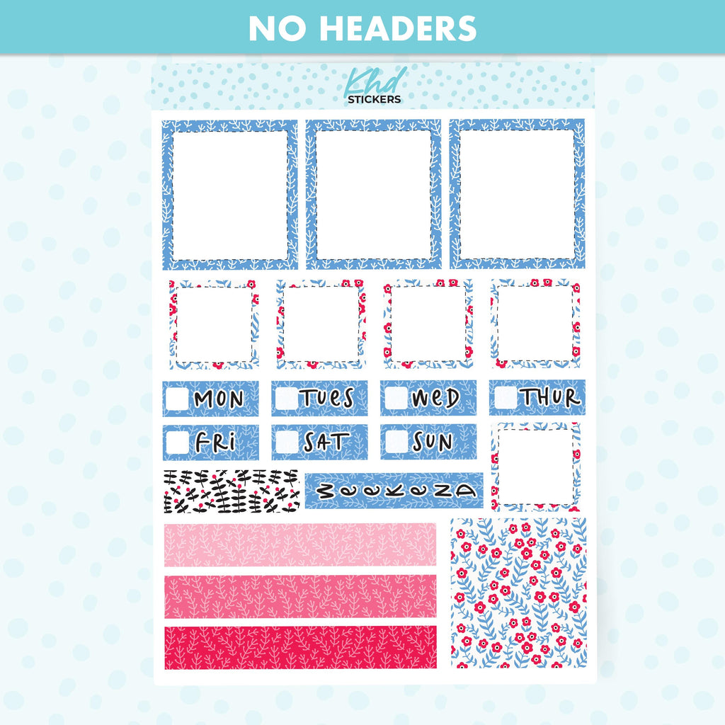 Up North Lime Weekly Planner Sticker Kit